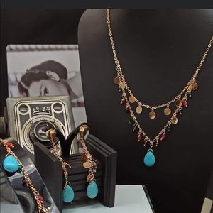 Adorable 18k gold plated jewelry set